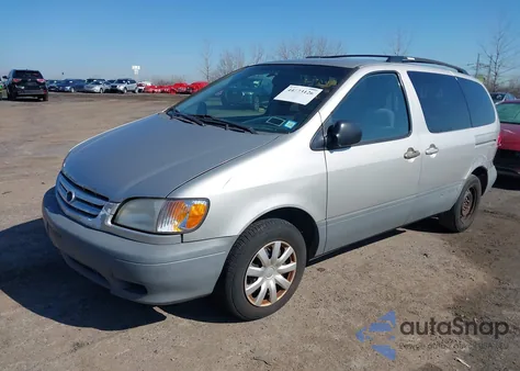 2003 Toyota Sienna Ce из США, поврежденный, VIN 4T3ZF19C33U547269